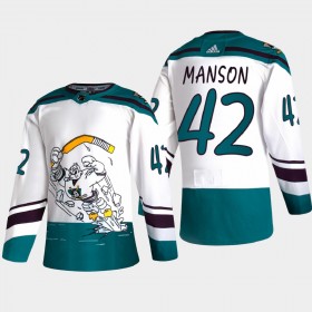 Anaheim Ducks Josh Manson 42 2020-21 Reverse Retro Authentic Shirt - Mannen